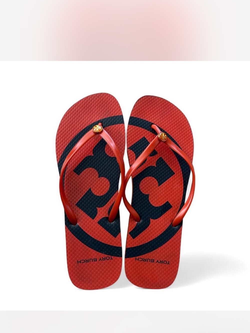 Tory Burch Logo Flip Flop Sandals